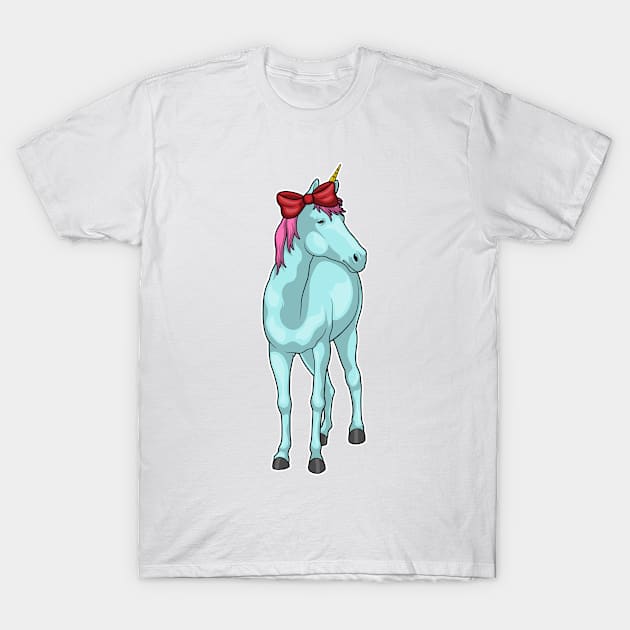 Unicorn Ribbon T-Shirt by Markus Schnabel